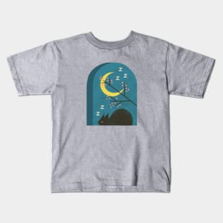 Evening Catnap Kids T-Shirt